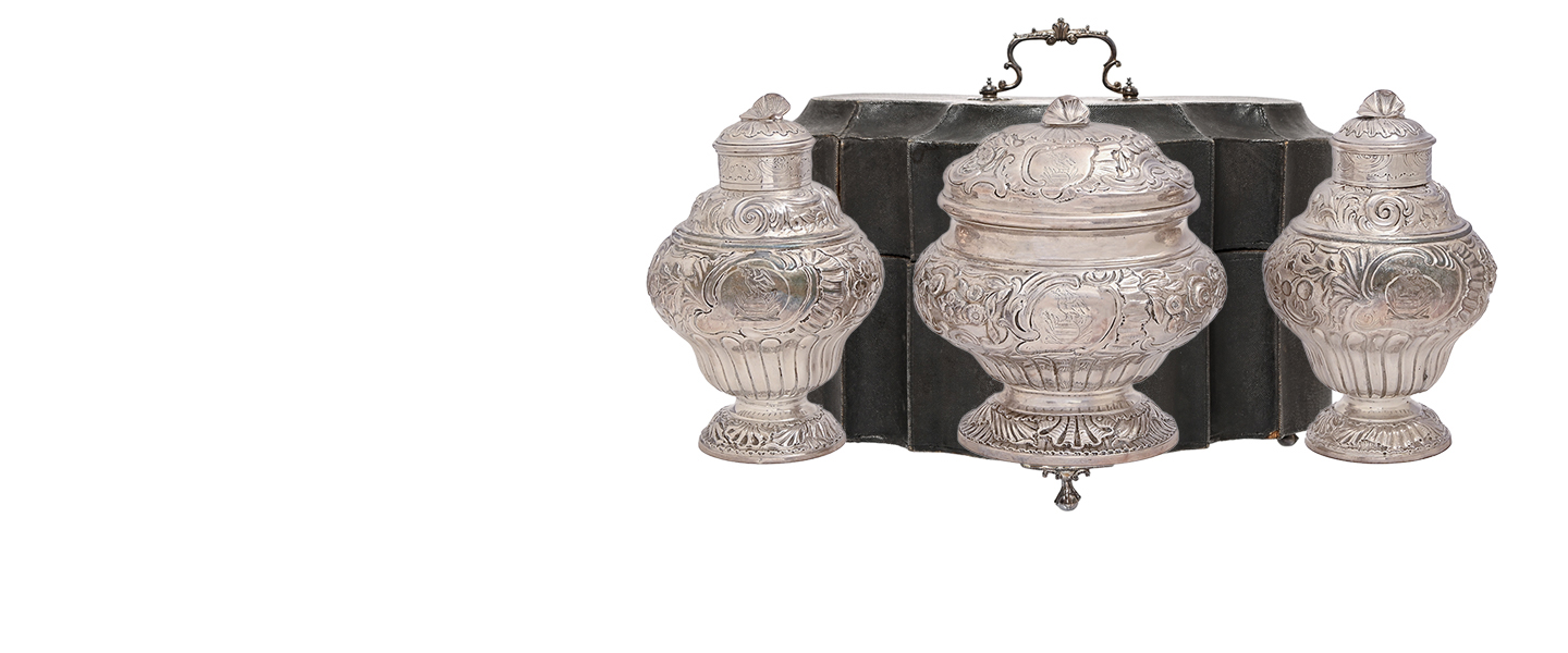 Jan top lot 185 Silver tea caddies Slide Image
